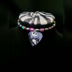 The Nightmare Before Christmas Jack Skellington Stretch Guitar Pick Bracelet